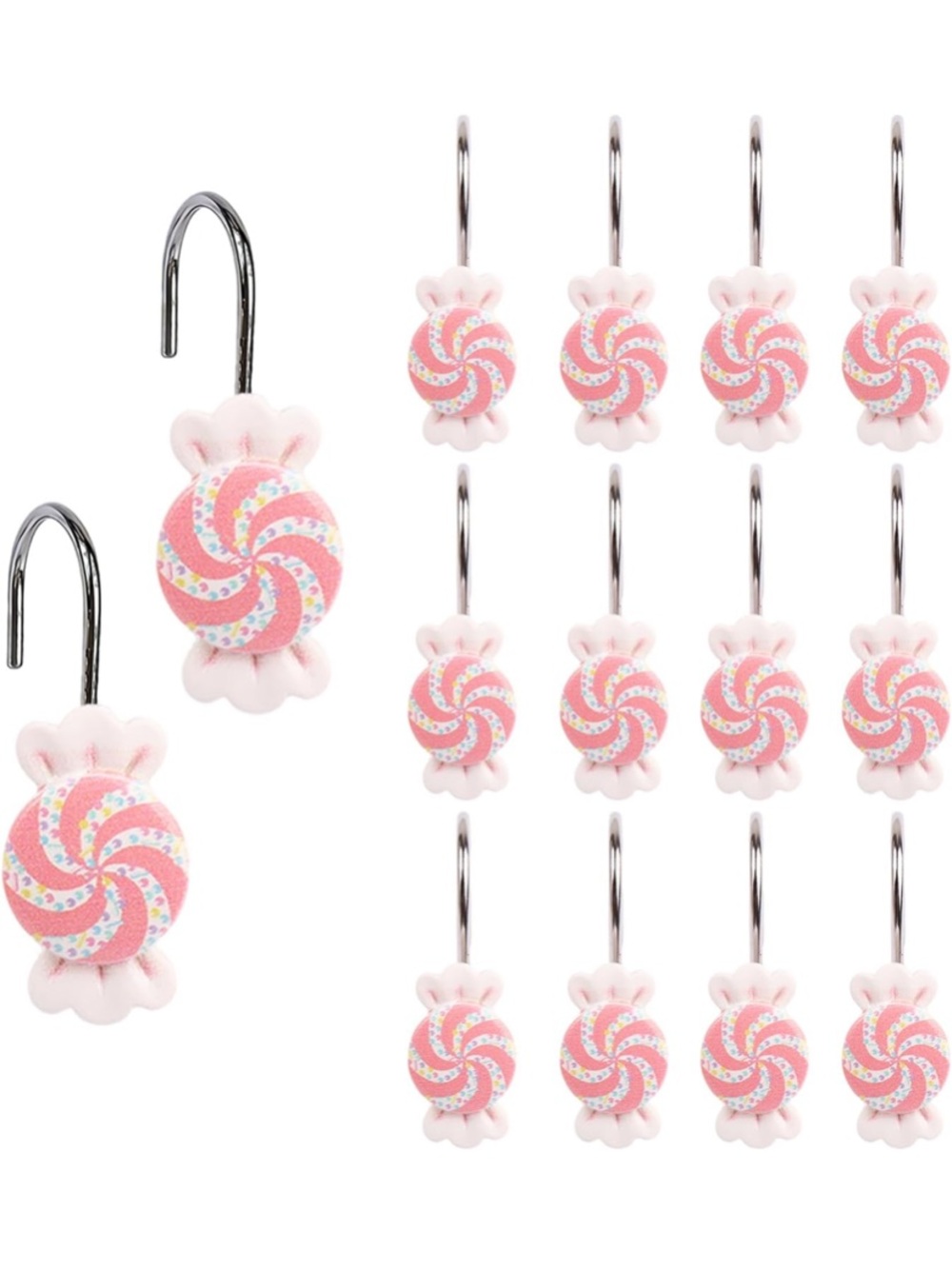 NWT Mallmall6 Christmas Candy Shower Hooks